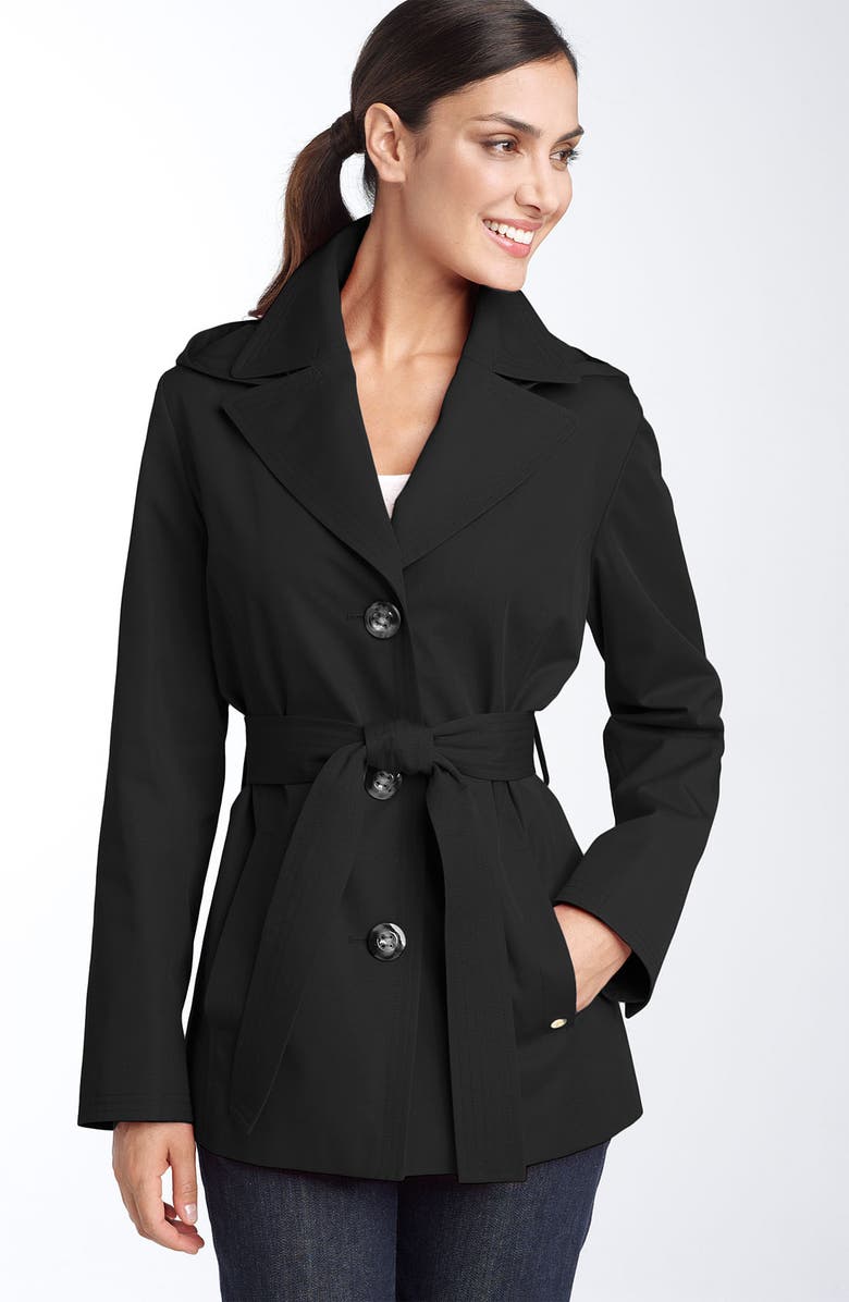 Ellen Tracy Coats Hooded Trench, Main, color,