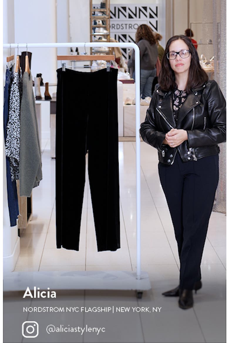 Flat Front Wide Leg Trousers video