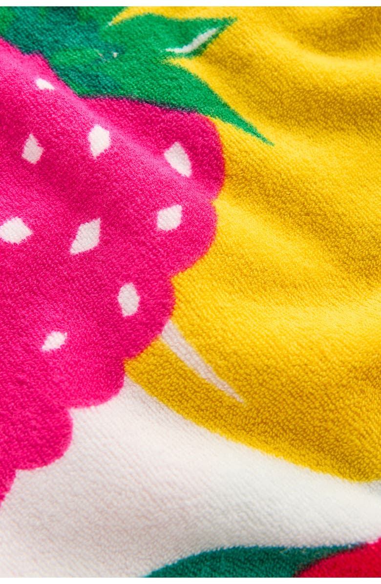 Mini Boden Kids' Fruit Print Tiered Terry Cloth Top, Alternate, color, Multi Giant Fruit