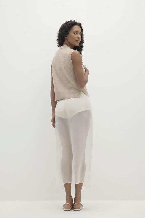 Naked Cashmere Emmaline Button-up Cashmere Sweater Vest In Brown