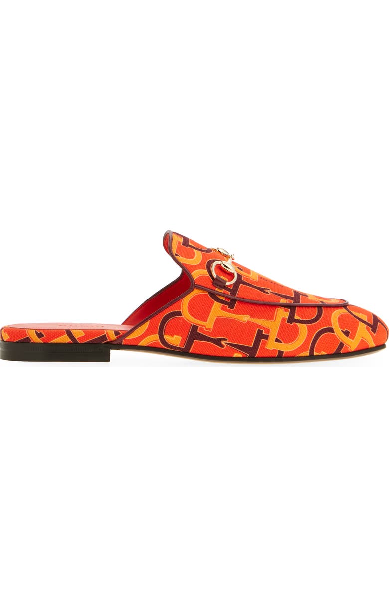 Gucci Princetown Horsebit Loafer Mule, Alternate, color, Orange