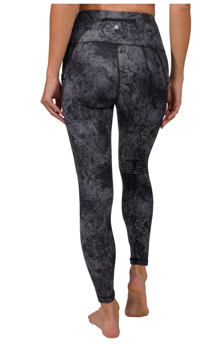90 DEGREE BY REFLEX Marble Print High Rise Multi Pocket Ankle Leggings, Alternate, color, 
