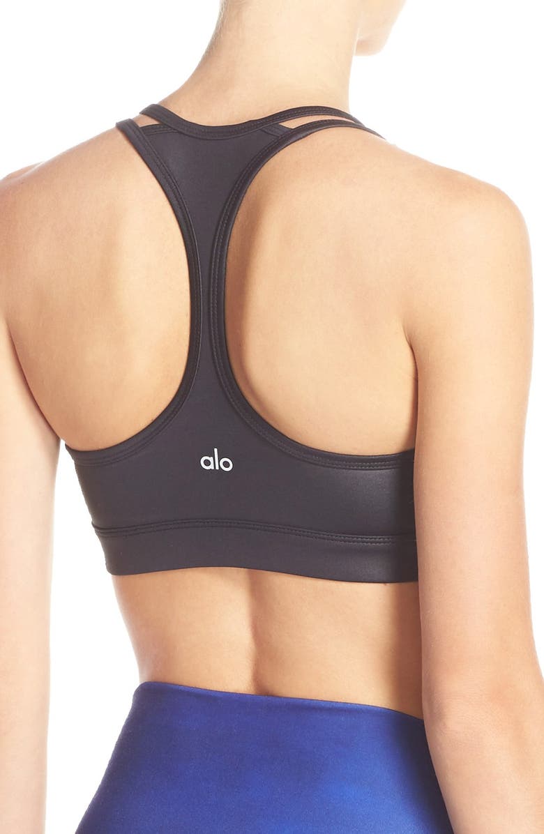 Alo 'Show Stopper' Racerback Sports Bra, Alternate, color,