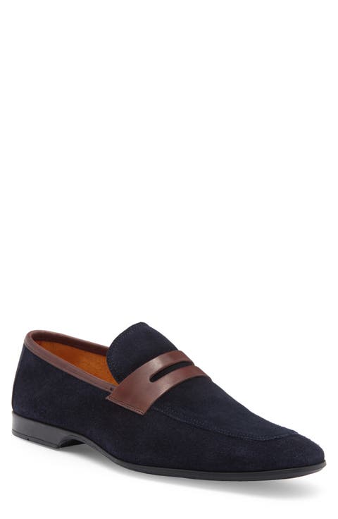 Vince Leather Penny Loafer (Men)
