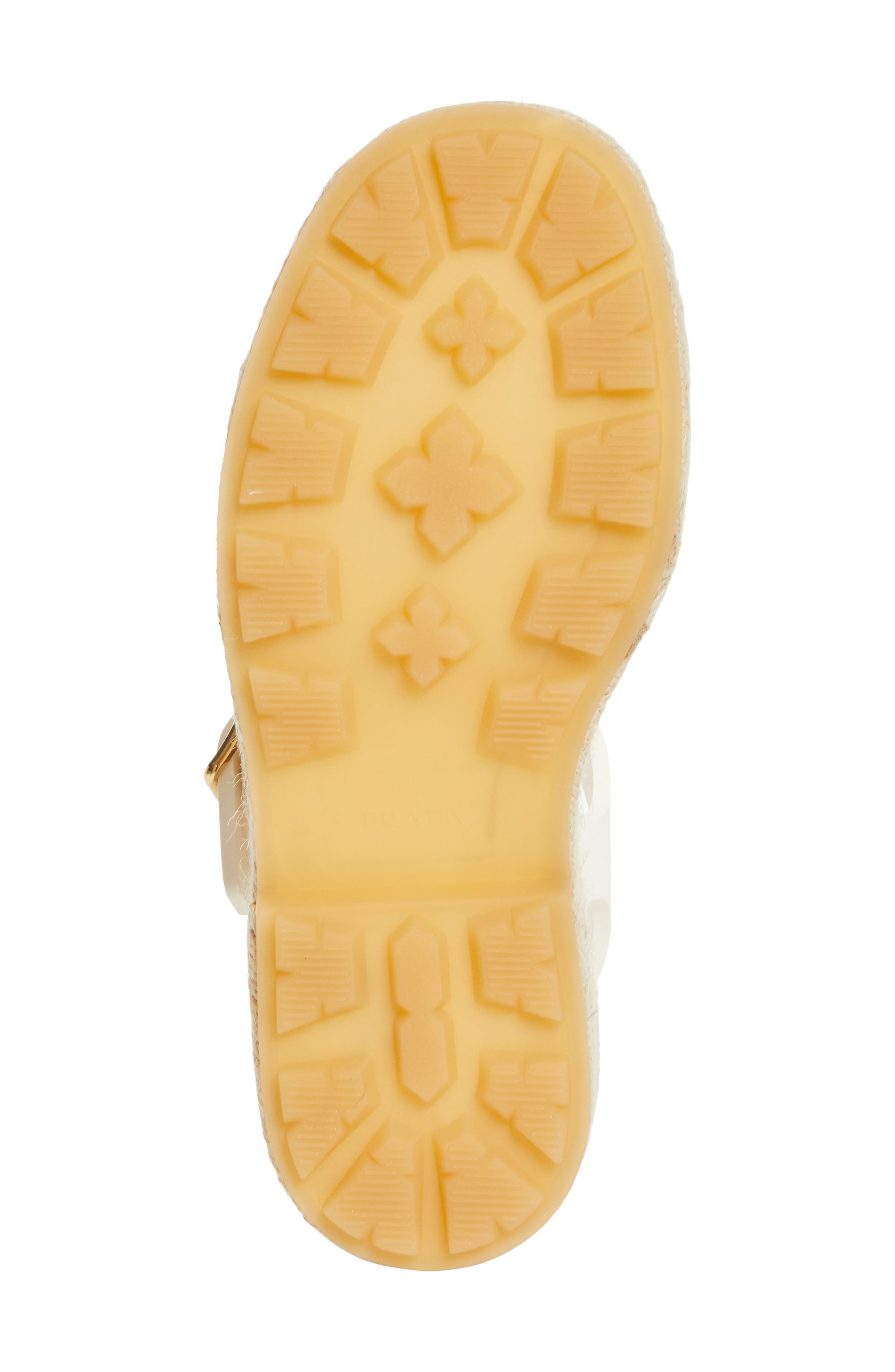 Prada Stride Flow Espadrille Platfrom Sandal, Alternate, color, Avorio