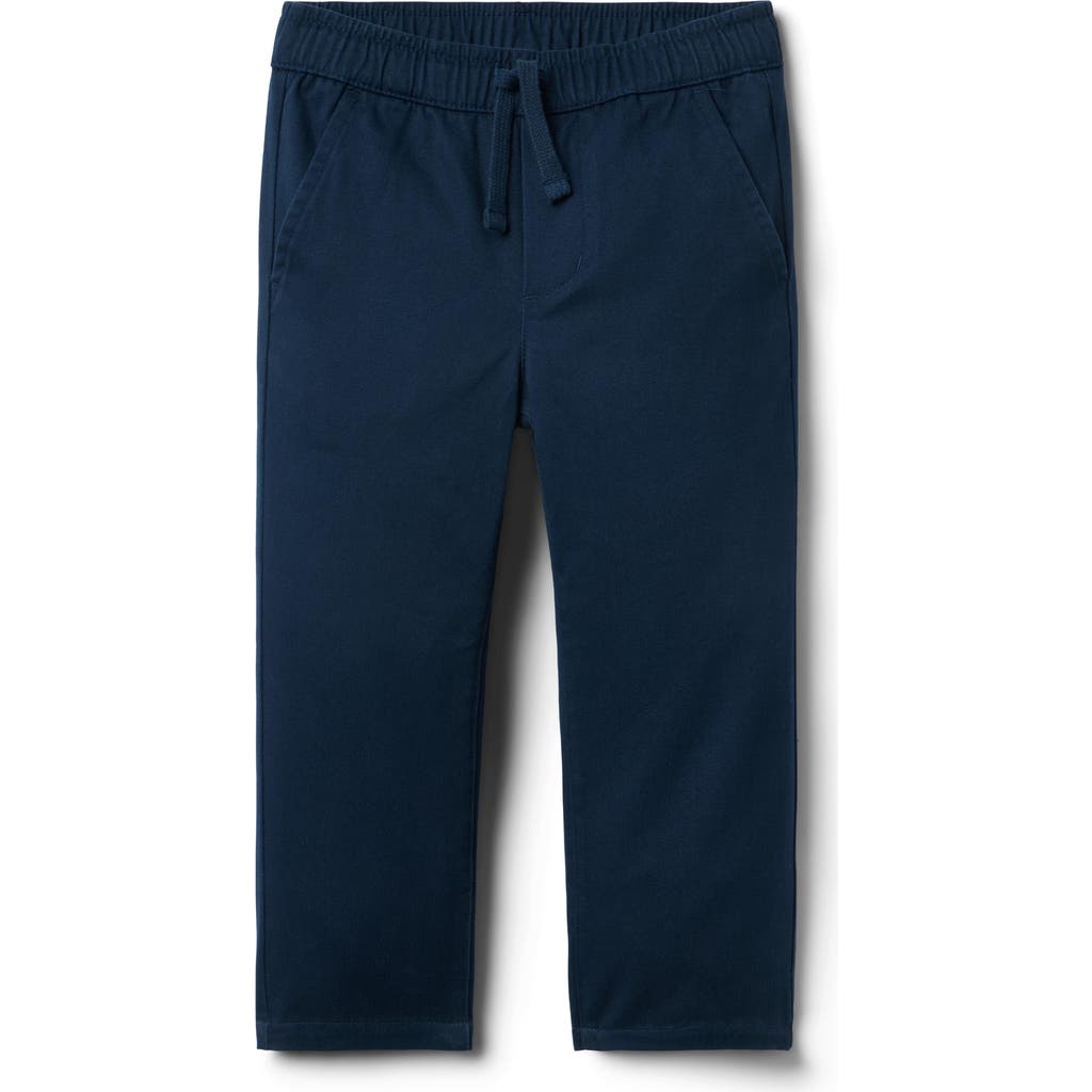 Janie And Jack The Twill Pull-on Pant In Blue