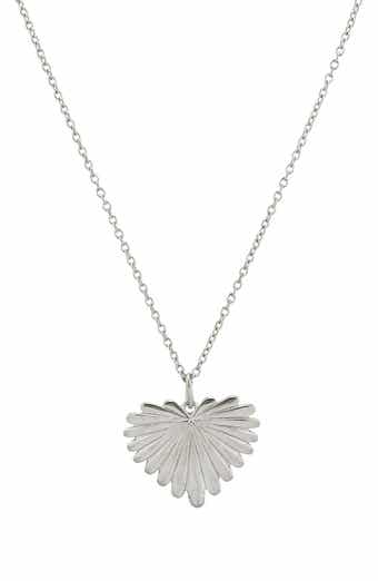 REBL Gender Inclusive Leaf Pendant Necklace