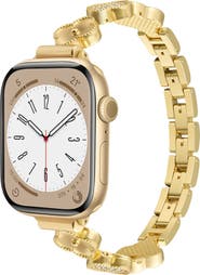 BCBG Universal Fit Tri Clover Link Bracelet Apple Watch® Watchband