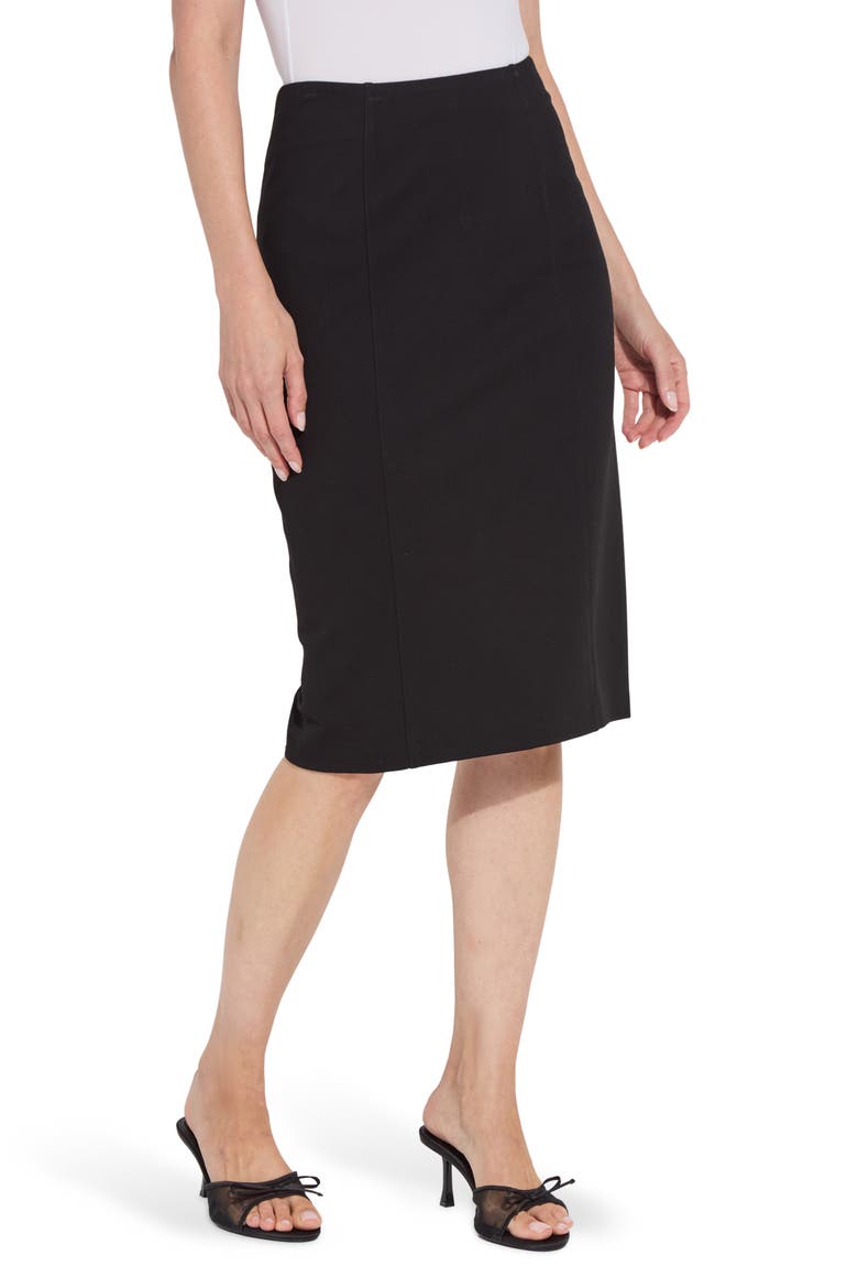 'Lyssentials The Perfect Pencil Skirt, Alternate, color, BLACK
