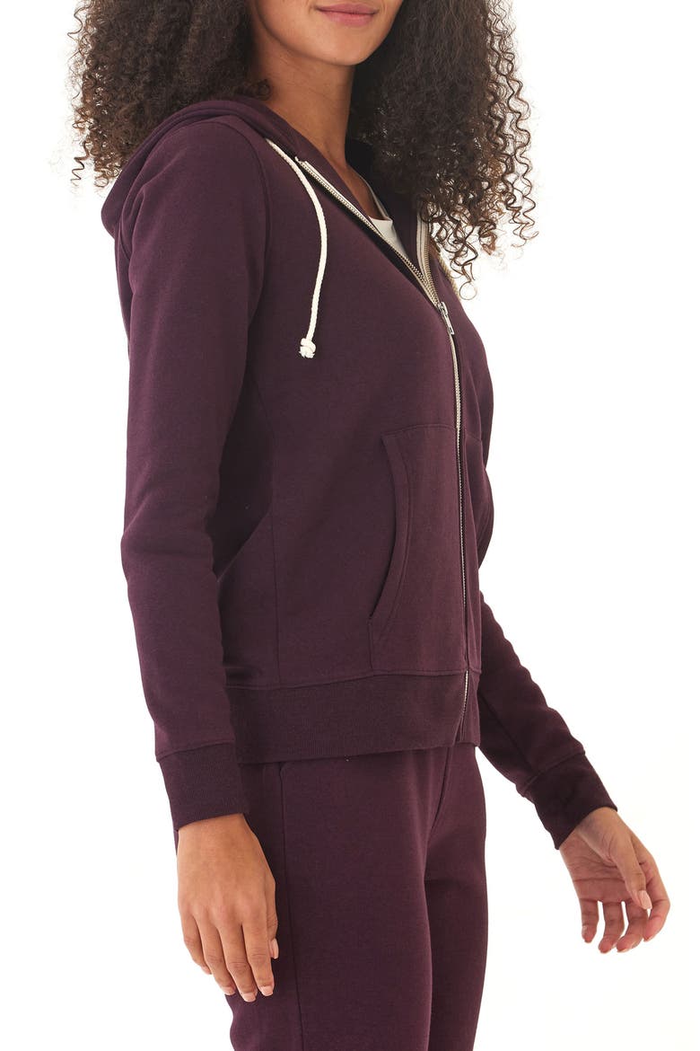 Full Zip Hoodie, Alternate, color, ULTRA MAROON