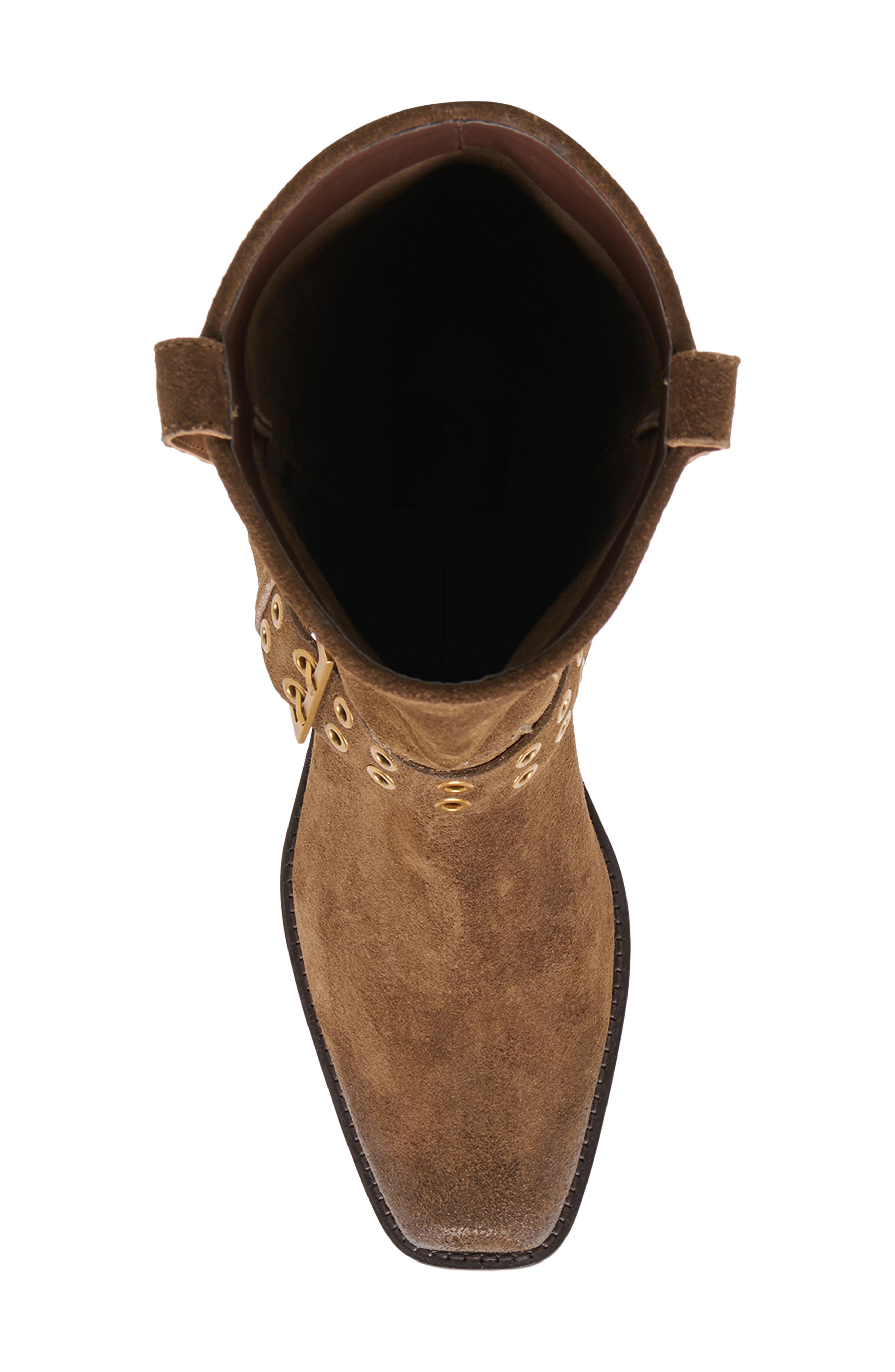 Rusty Tall Boot, Alternate, color, CHOCOLATE SUEDE