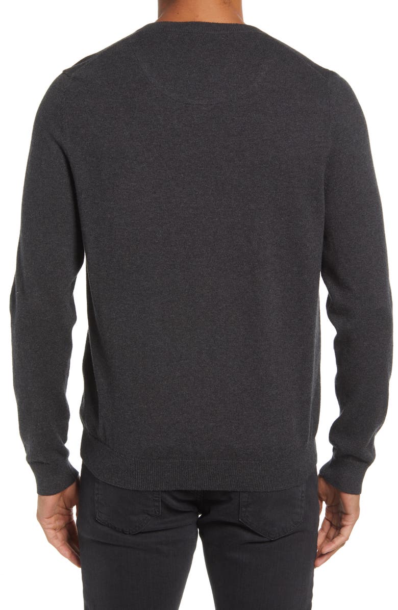 Nordstrom Men's Shop Cotton & Cashmere V-Neck Sweater, Alternate, color,