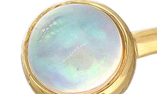 Ys Gems Bezel Set Opal Bypass Ring