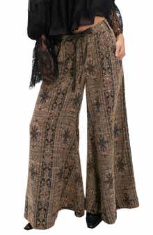 Free People Dahlia Print Wide Leg Pants