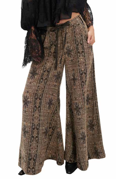 Free People Dahlia Print Wide Leg Pants
