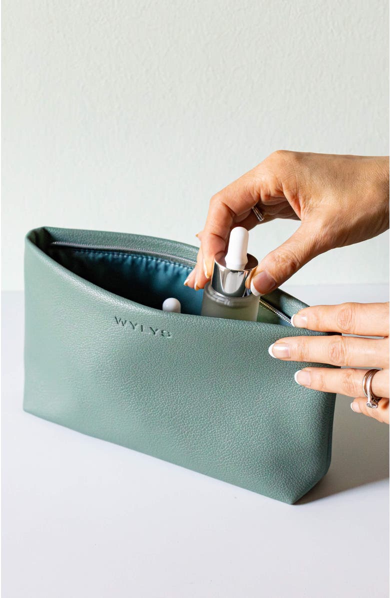 WYLYS Sage Verte Makeup Bag, Alternate, color, NO COLOR