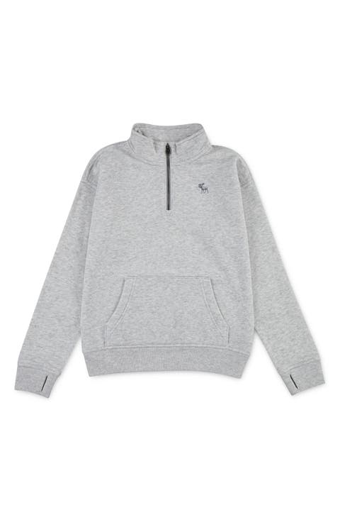 Kids' Essential Quarter Zip Cotton Blend Sweatshirt (Little Kid & Big Kid)
