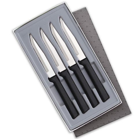 4 Piece Serrated Steak Knife Set with Gift Box