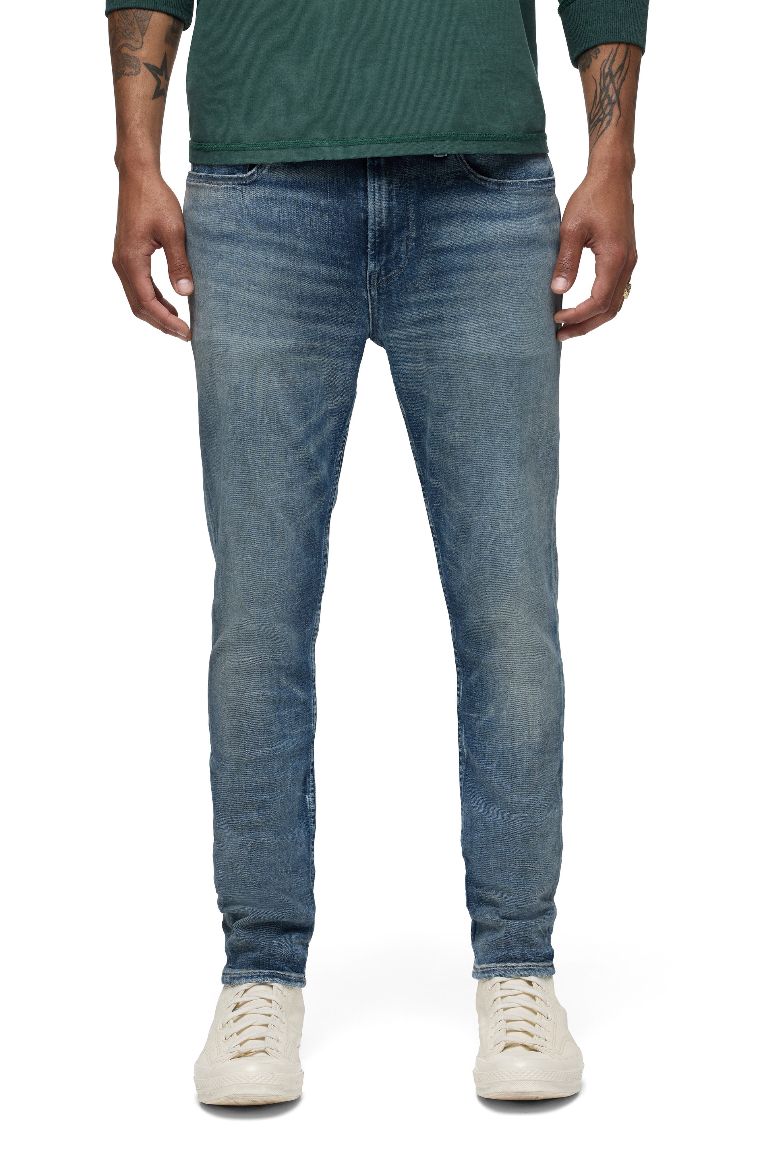 Hudson Jeans Zack Distressed Skinny Jeans