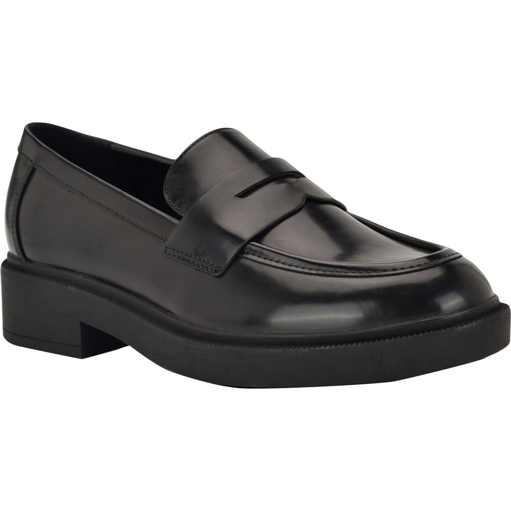 Calvin Klein Otinya Penny Loafer In Black