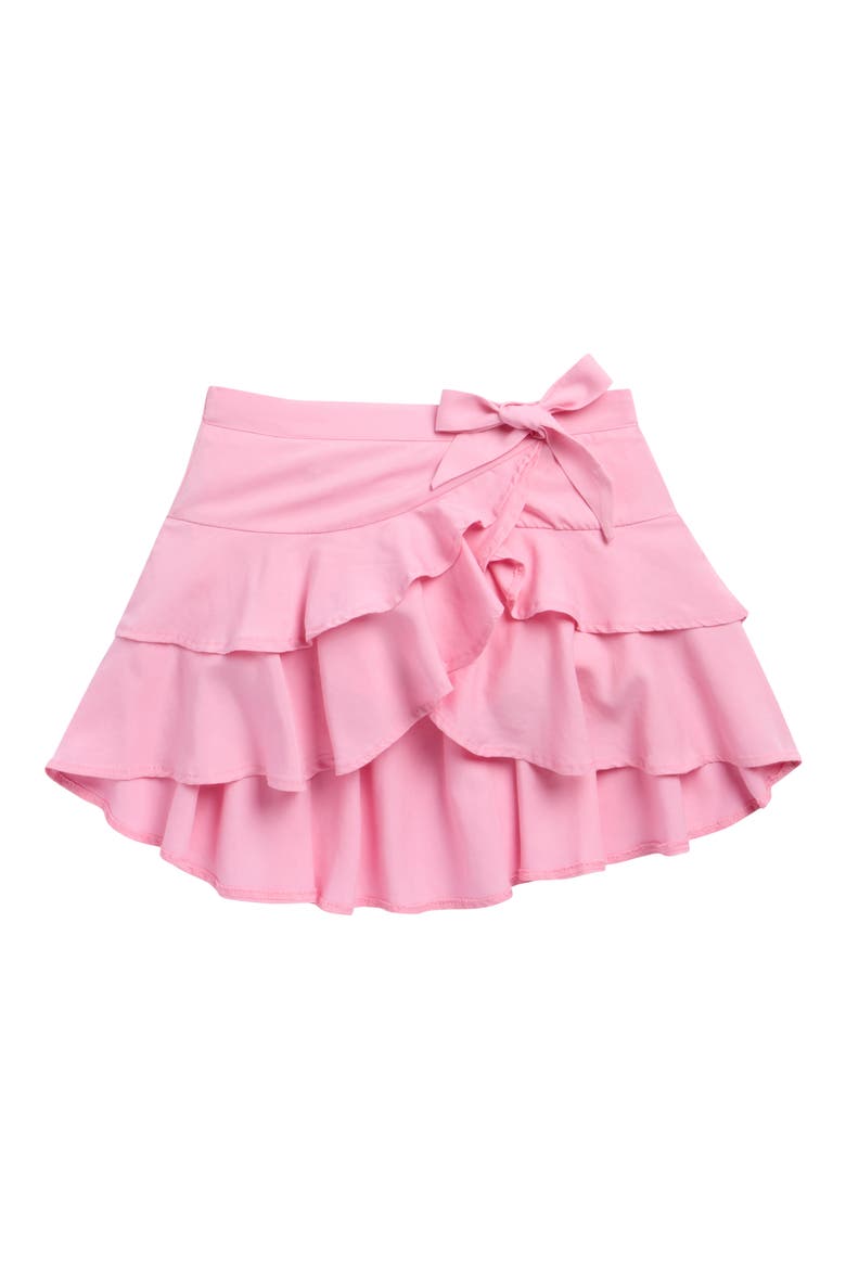 Kids' Tiered Ruffle Skort, Main, color, PINK