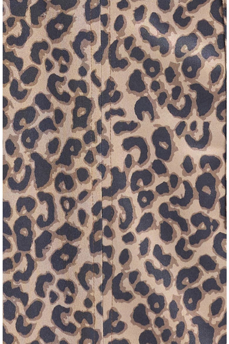 Kids' Leopard Print Faux Suede Dress, Alternate, color, LEOPARD