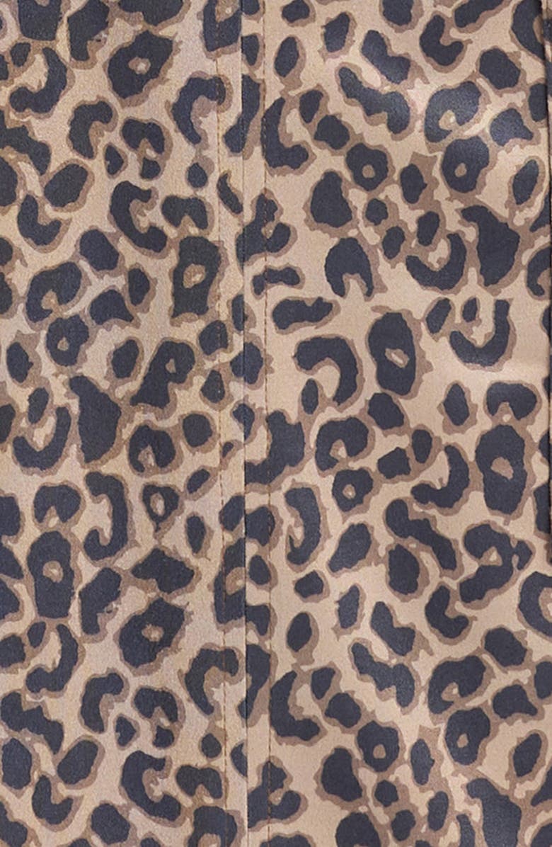 Tractr Kids' Leopard Print Faux Suede Dress, Alternate, color, Leopard