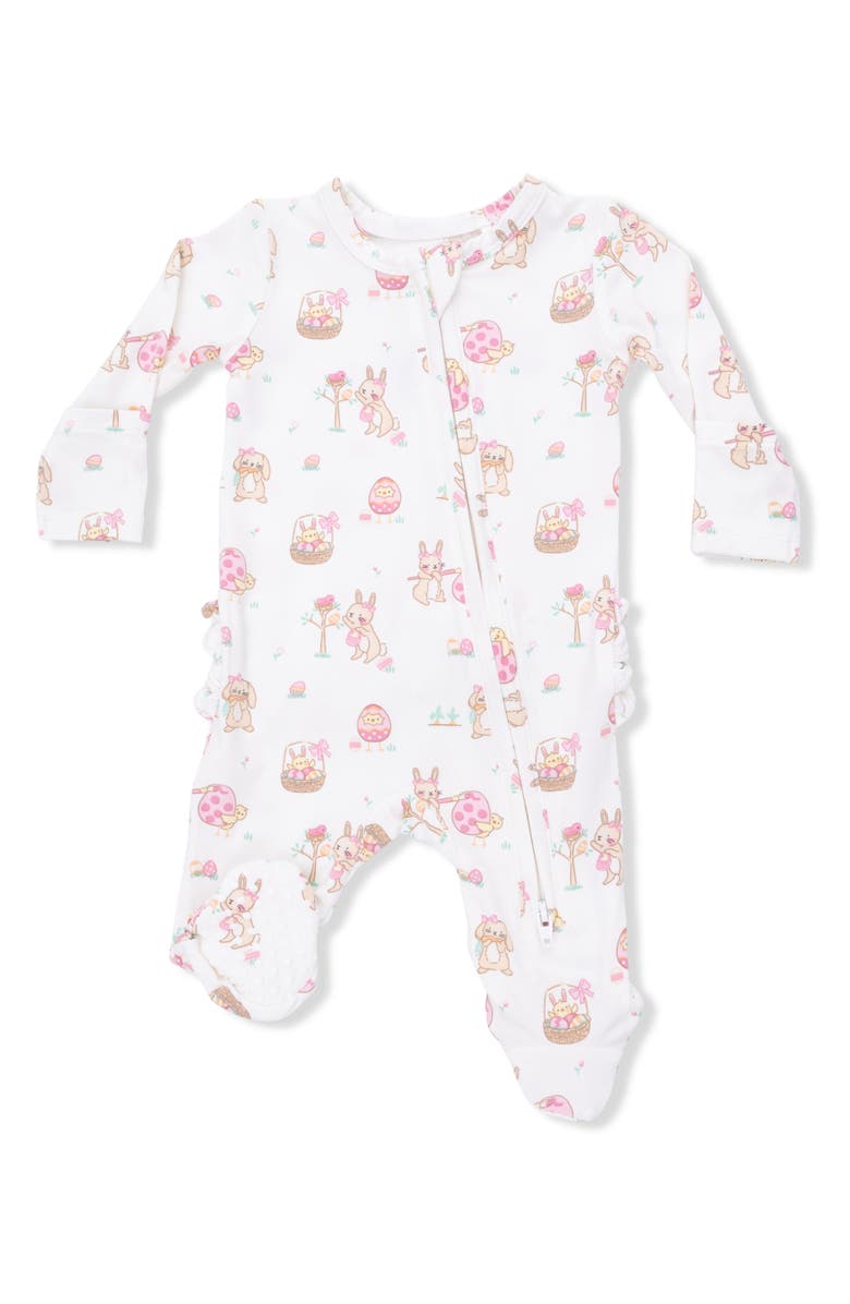 Angel Dear Easter Egg Hunt Footie, Alternate, color, Ivory