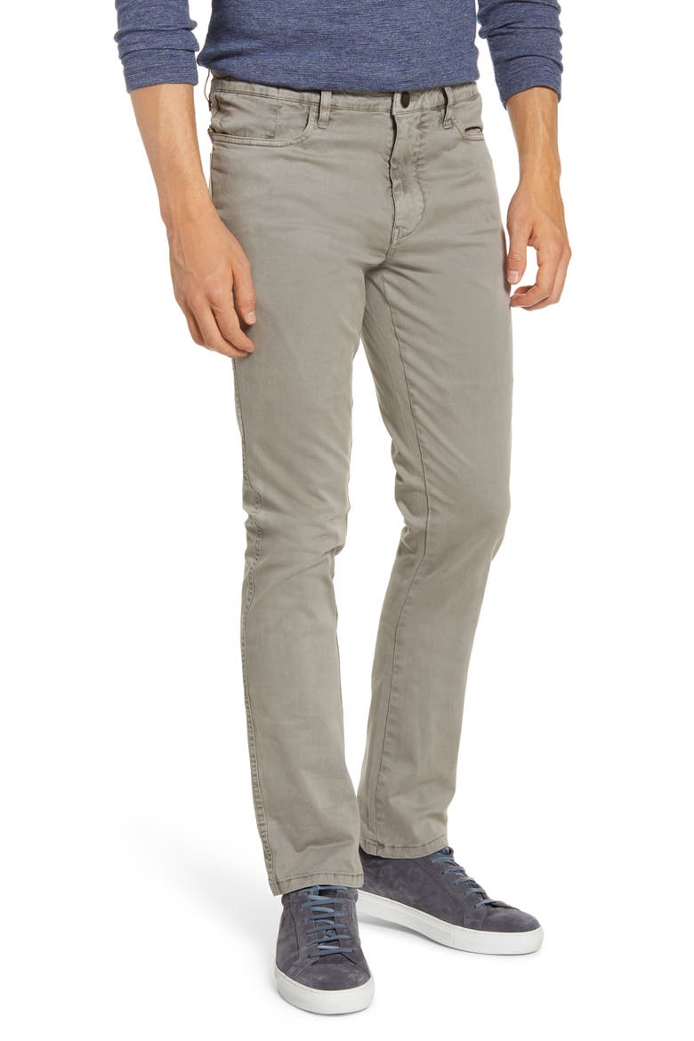 Sunny Modern Fit Stretch Twill Chinos, Main, color, DUSTY SILVER