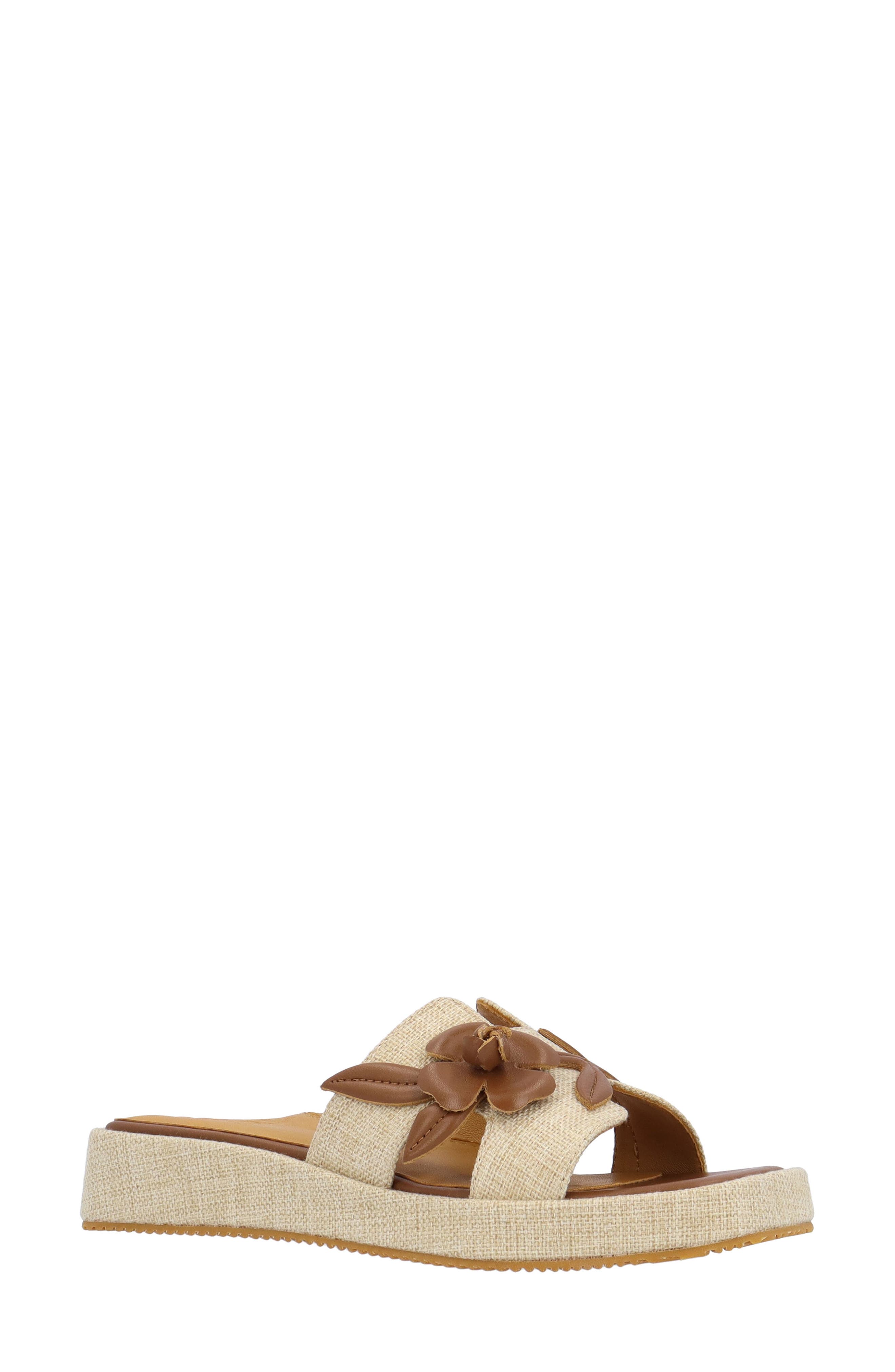 L'Amour des Pieds Aldara Slide Sandal, Alternate, color, Natural