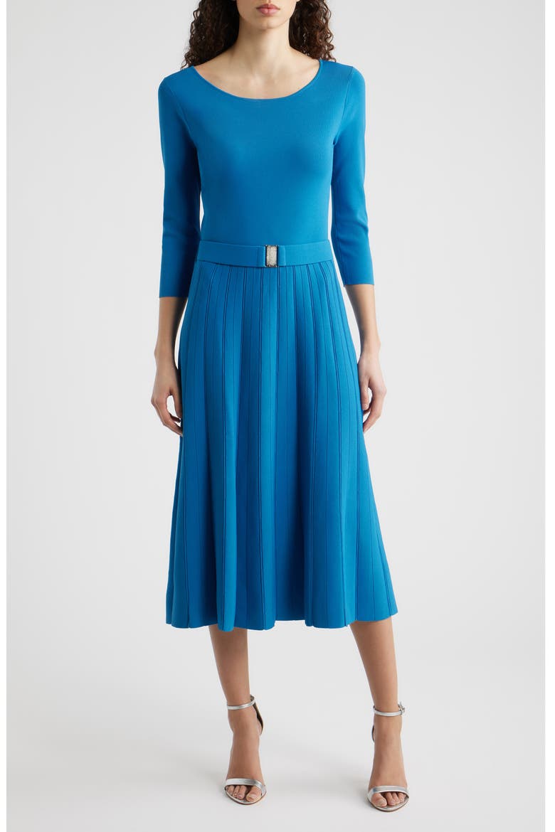 The Sumner Sweater Dress, Main, color, BLUE PALACE