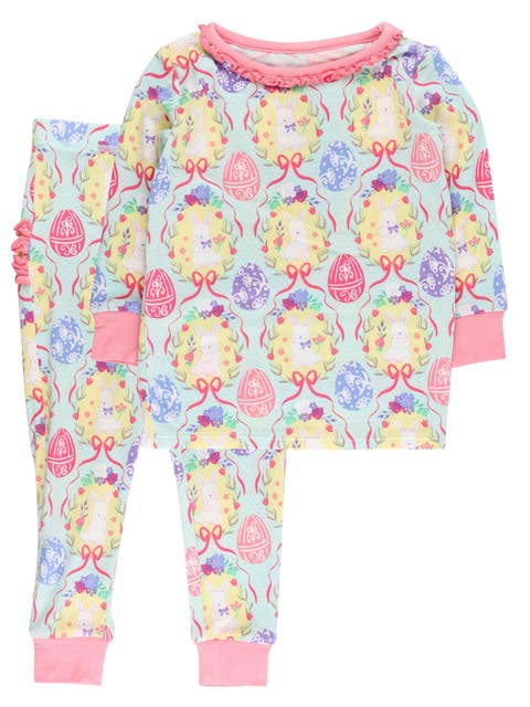 SoftSnooze Ruffle Long Sleeve Pajama Set, Signature Rear Ruffles (Baby)