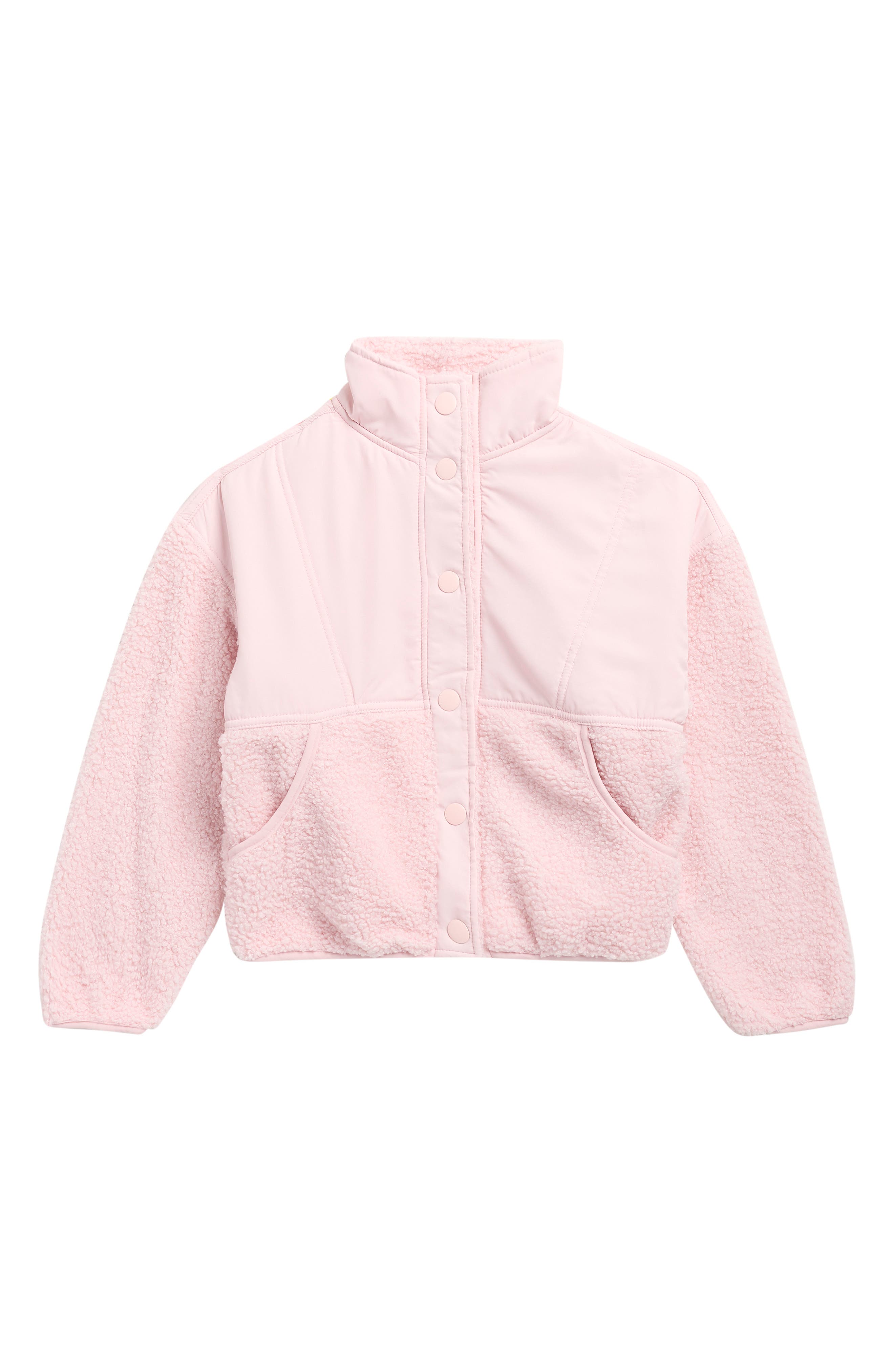 90 DEGREE BY REFLEX Kids' Mixed Media Jacket | Nordstromrack