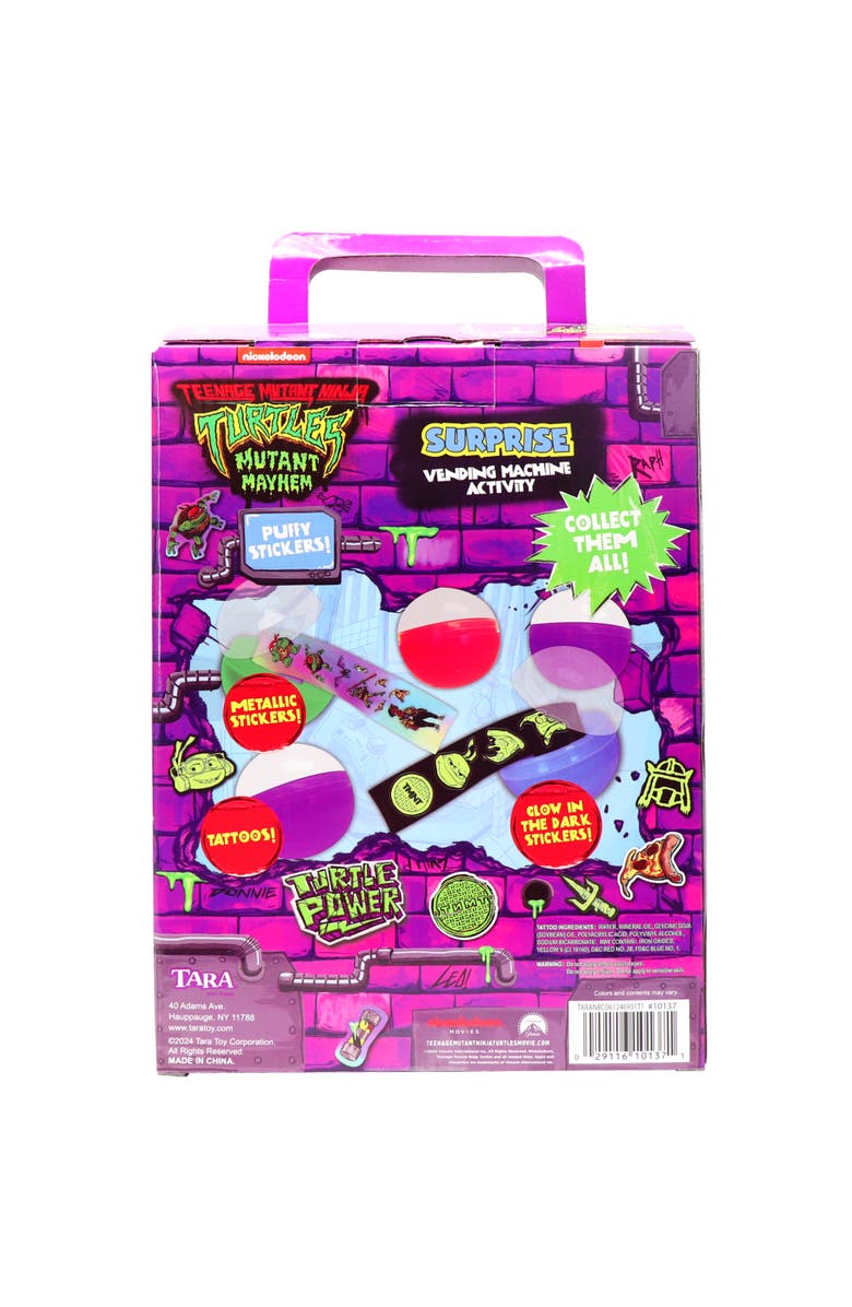 Tara Toys Surprise Vending Machine Activity Tmnt 12 Capsules, Alternate, color, Multicolored