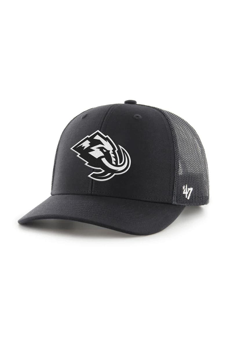 Men's '47  Black Utah Mammoth Trucker Adjustable Hat, Main, color, Black
