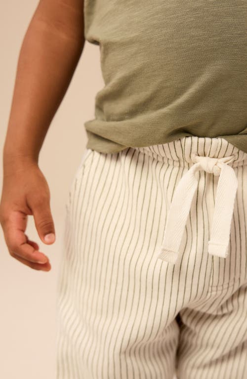 Next Kids' Stripe Jersey Joggers In Yellow