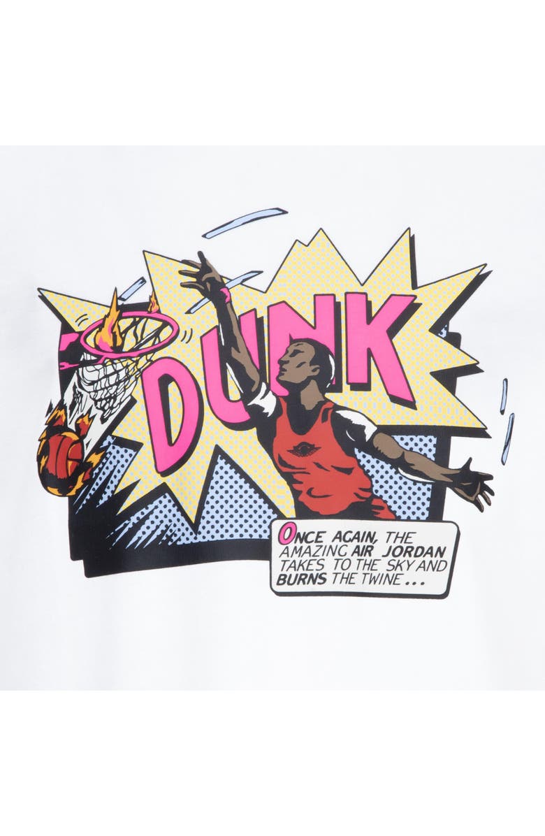 Jordan Kids' Jordan Comic Dunk Graphic T-Shirt, Alternate, color, White