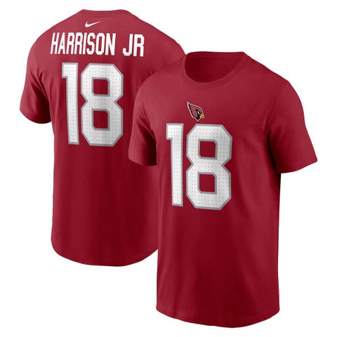 Men's Nike Marvin Harrison Jr. Cardinal Arizona Cardinals  Name & Number T-Shirt