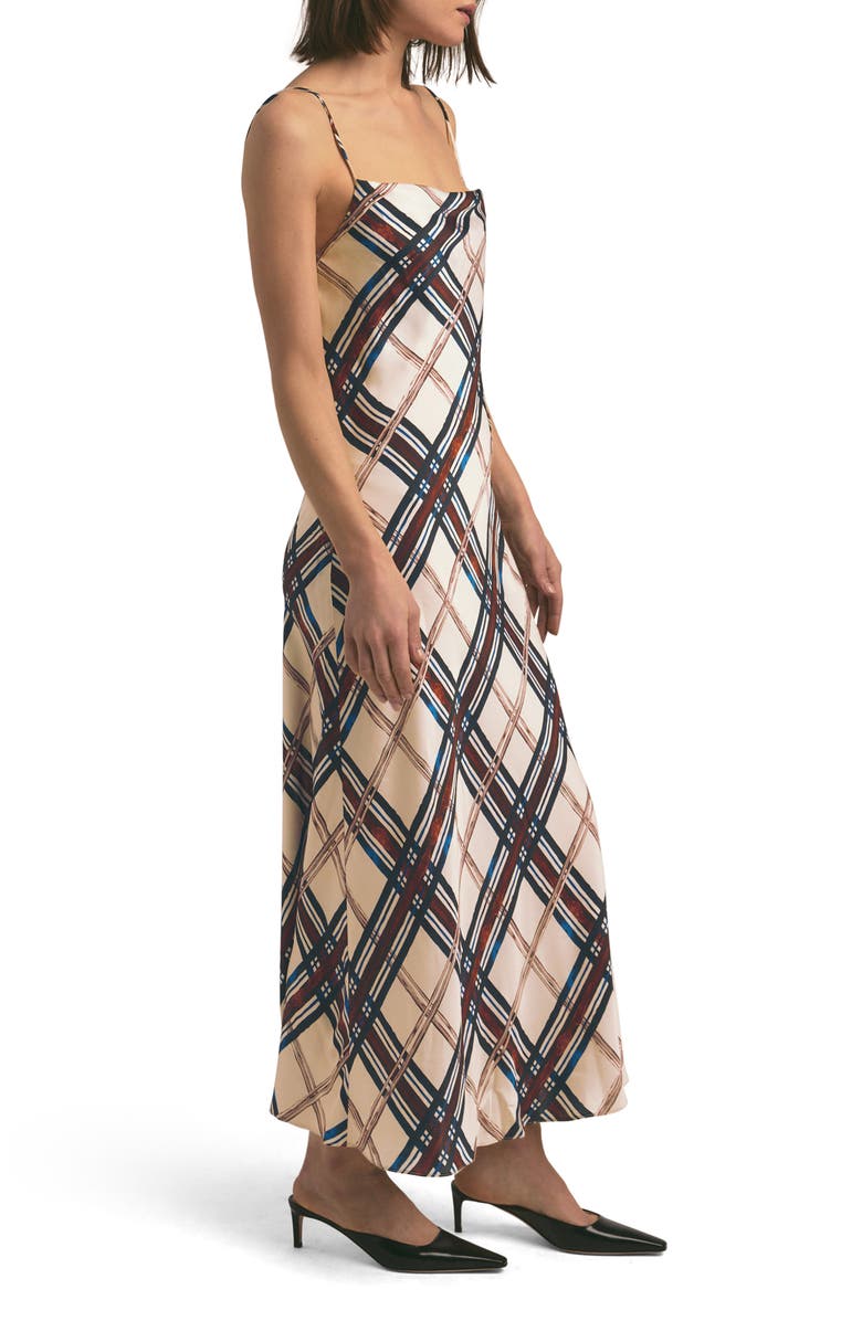 Favorite Daughter The Kaia Plaid Slipdress, Alternate, color, Sangria Blush Plai