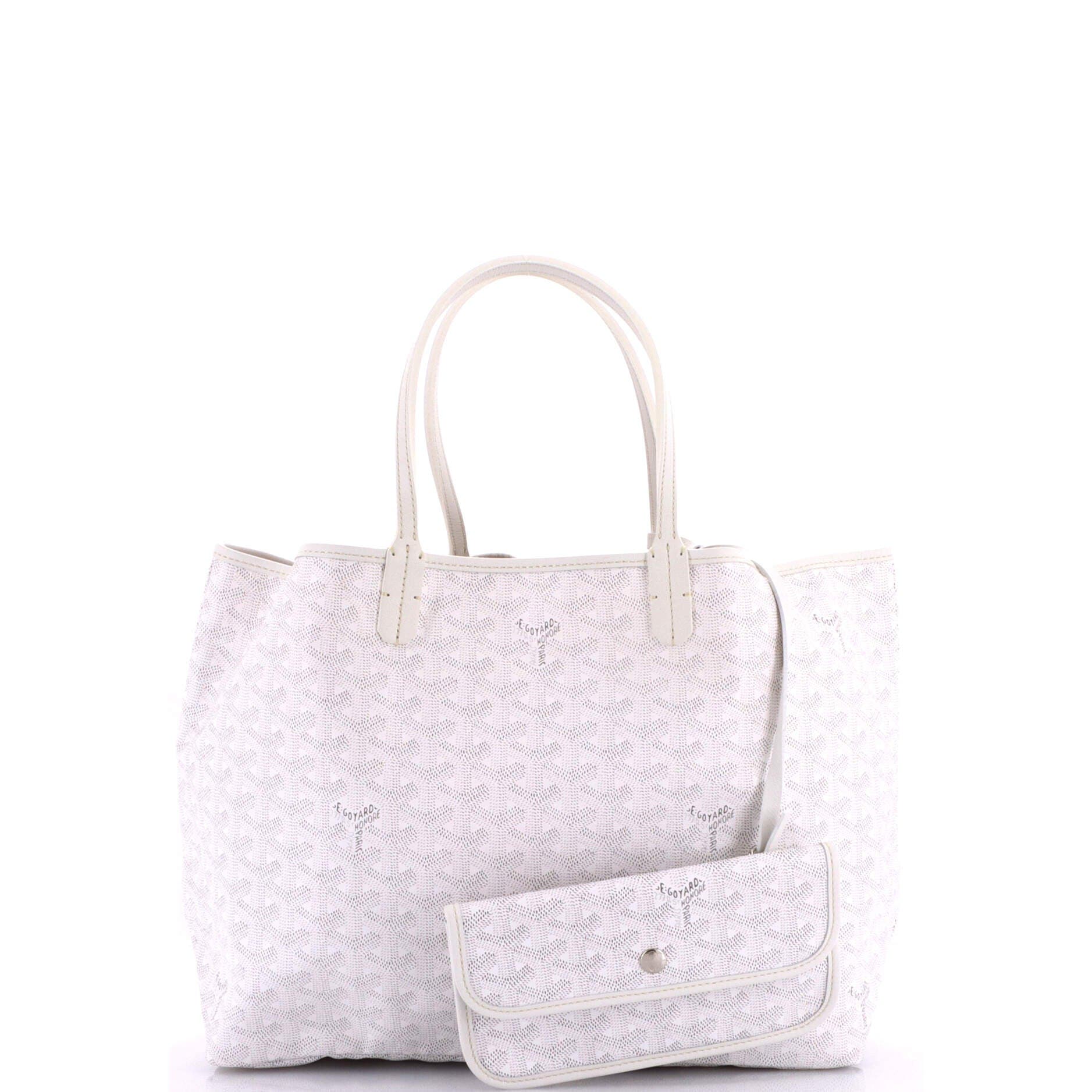 Saint Louis Tote Coated Canvas PM, Alternate, color, White