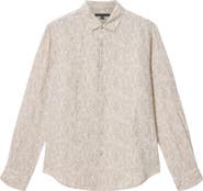 John Varvatos Thompsom Linen Button-Up Shirt
