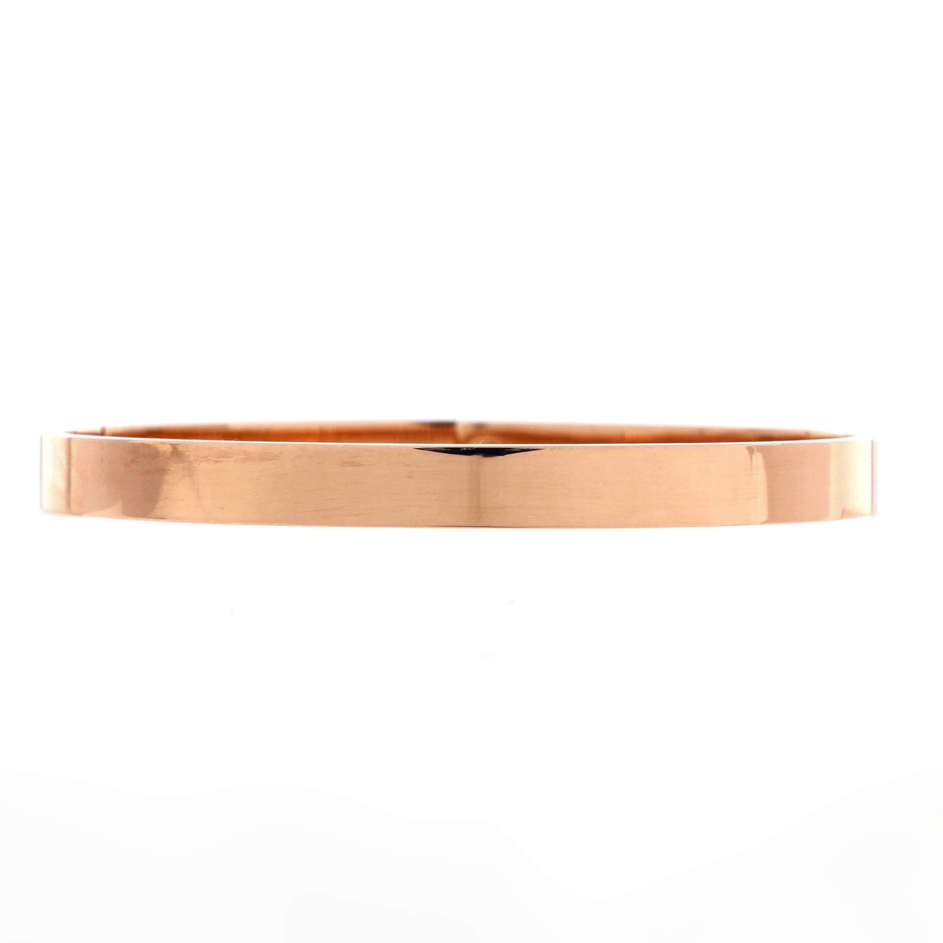 Kelly Bracelet 18K Rose Gold with 4 Diamonds Small, Alternate, color, Metallic Gold