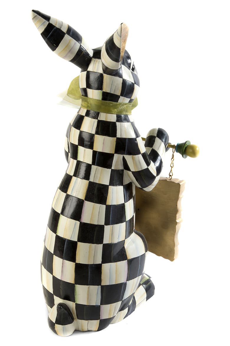 Courtly Check Menu Rabbit, Alternate, color, BLACK/ WHITE