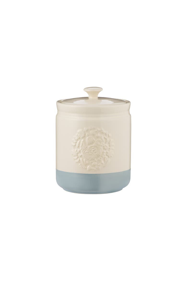 Home to Roost Small Storage Crock, 6" x 4.5", Main, color, Blue