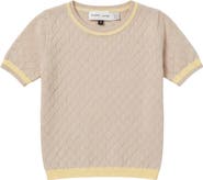 Charlotte & George Contrast Rib Knit Sweater