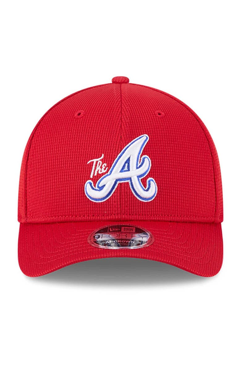 New Era Men's New Era Red Atlanta Braves City Connect Batting Practice 9FORTY M-Crown Adjustable Hat, Alternate, color, 