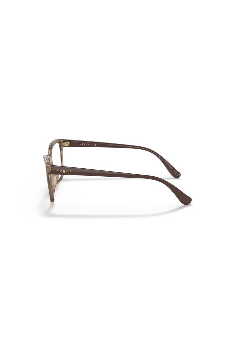 51mm Rectangle optical glasses, Alternate, color, Brown
