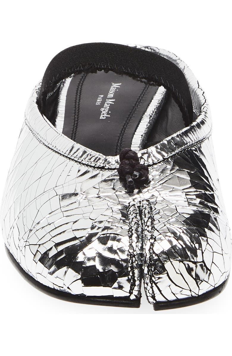 Maison Margiela Tabi Ballerina Mary Jane Mule, Alternate, color, Silver/ Black