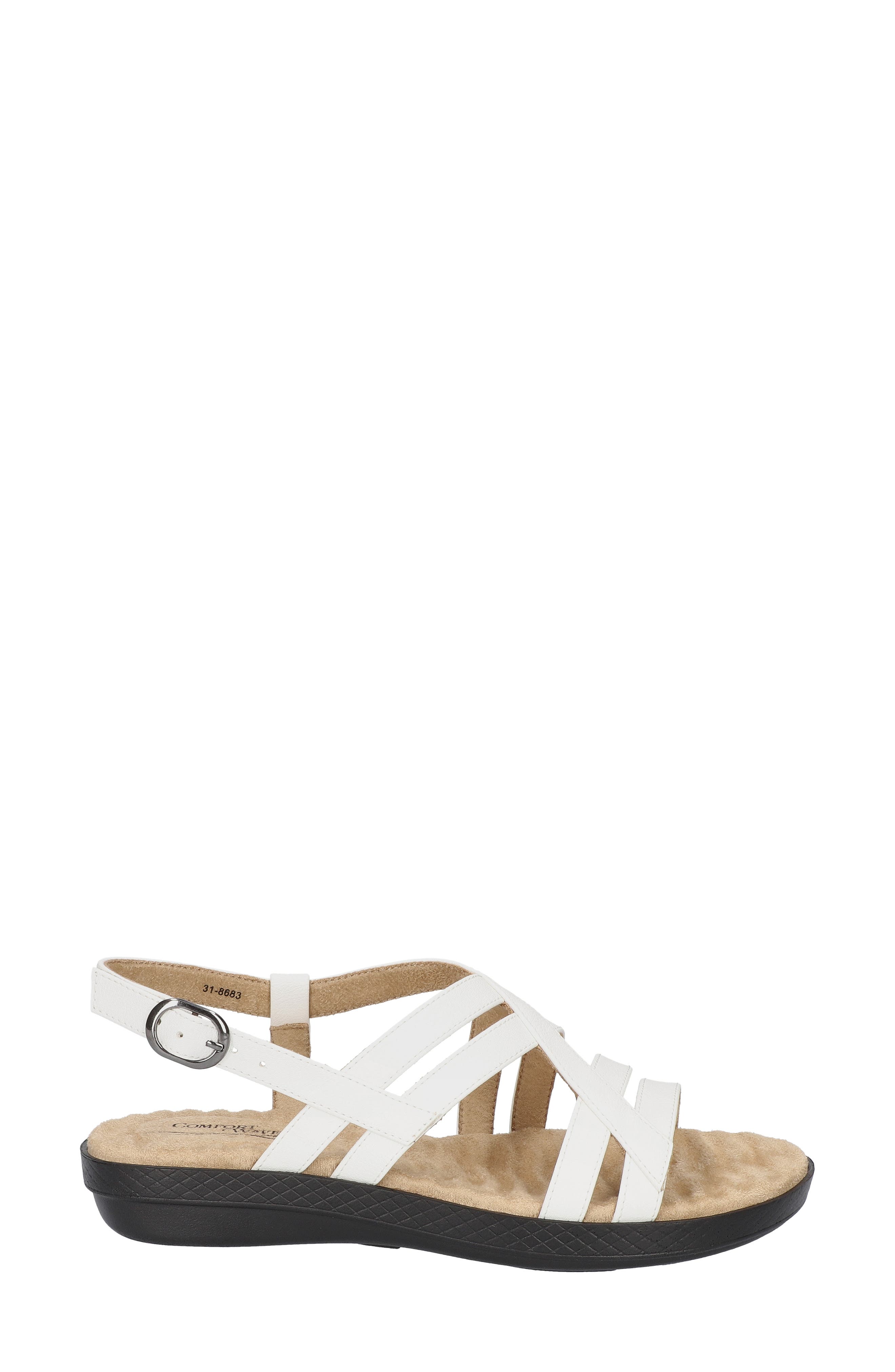 EASY STREET Lobo Wedge Sandal, Alternate, color, White