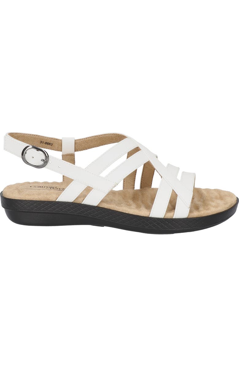 EASY STREET Lobo Wedge Sandal, Alternate, color, White